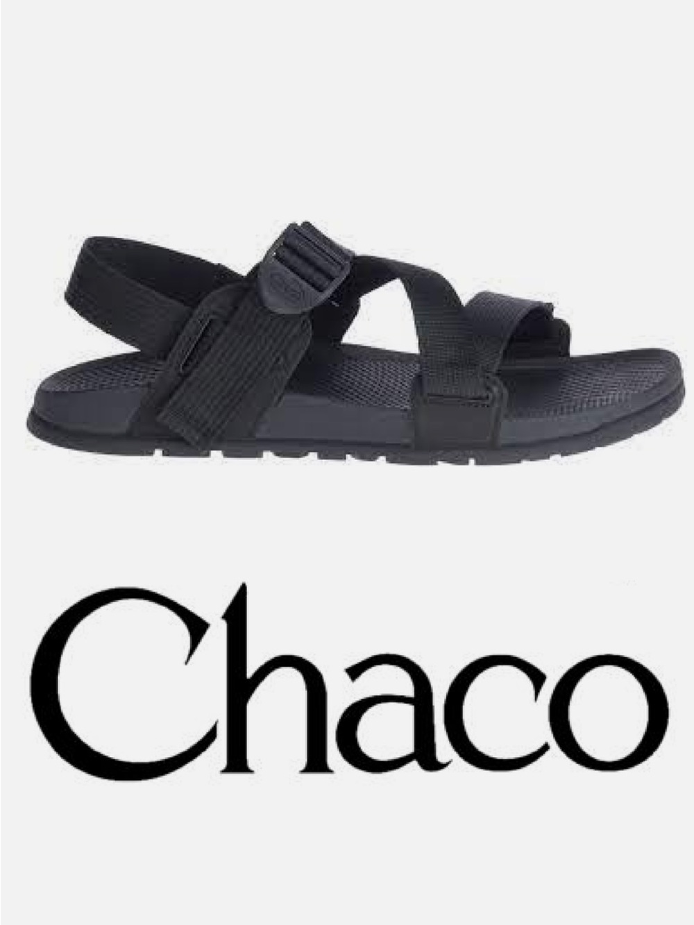 Chaco Men's lowdown Black Sport Sandals size 12 JCH107109 hiking outdoor